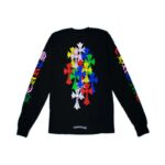 Chrome Hearts Multi Color Cross Cemetery Sweatshirt